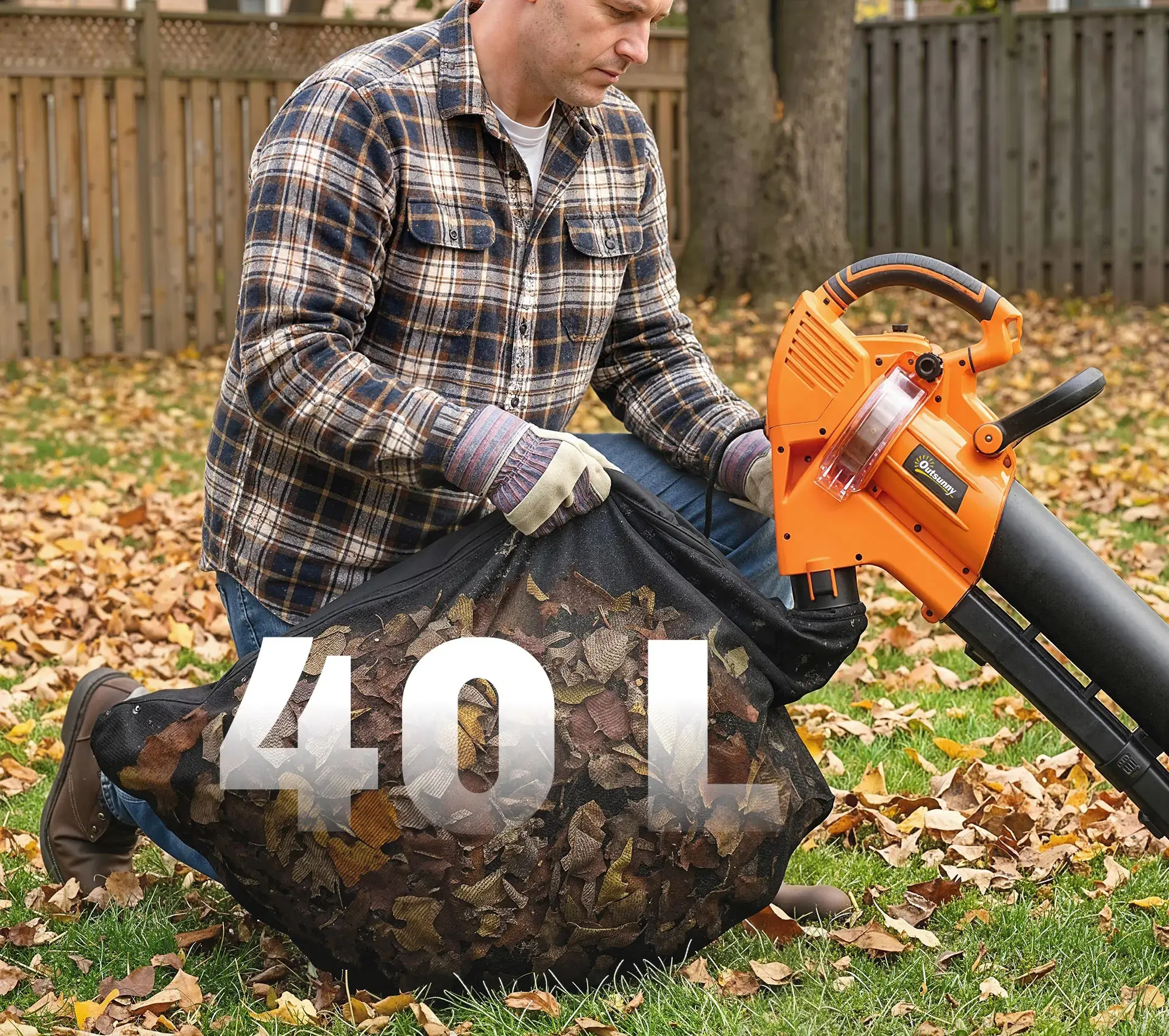 Воздуходувка-пылесос Outsunny 84H-738V90OG - 4