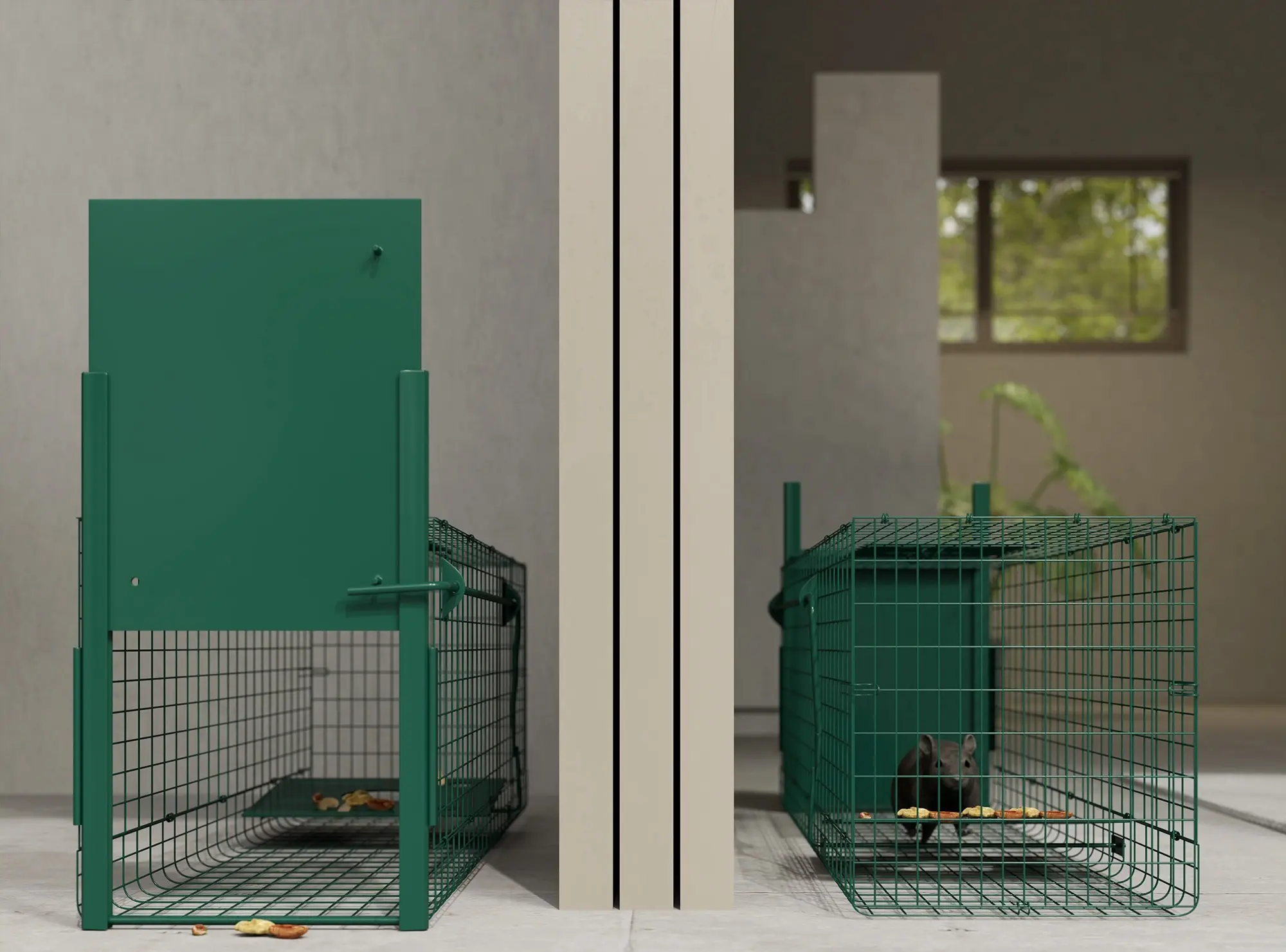 Клетка-ловушка Outsunny AB0-015V02GN (Dark Green) - 3