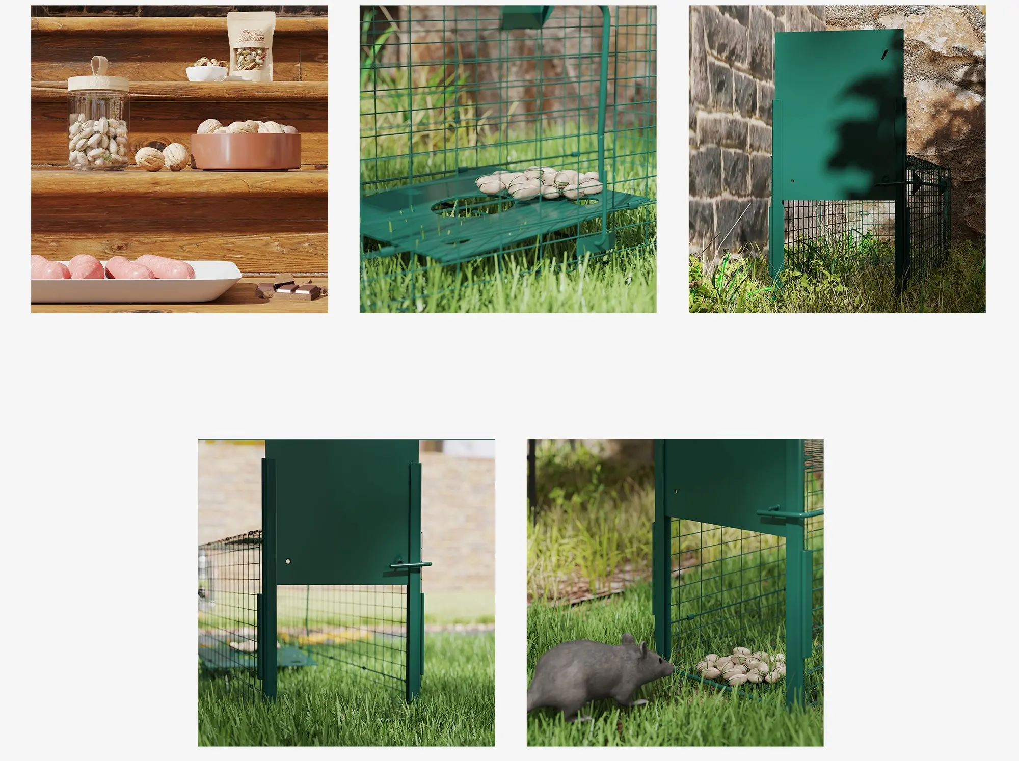 Клетка-ловушка Outsunny AB0-015V02GN (Dark Green) - 4