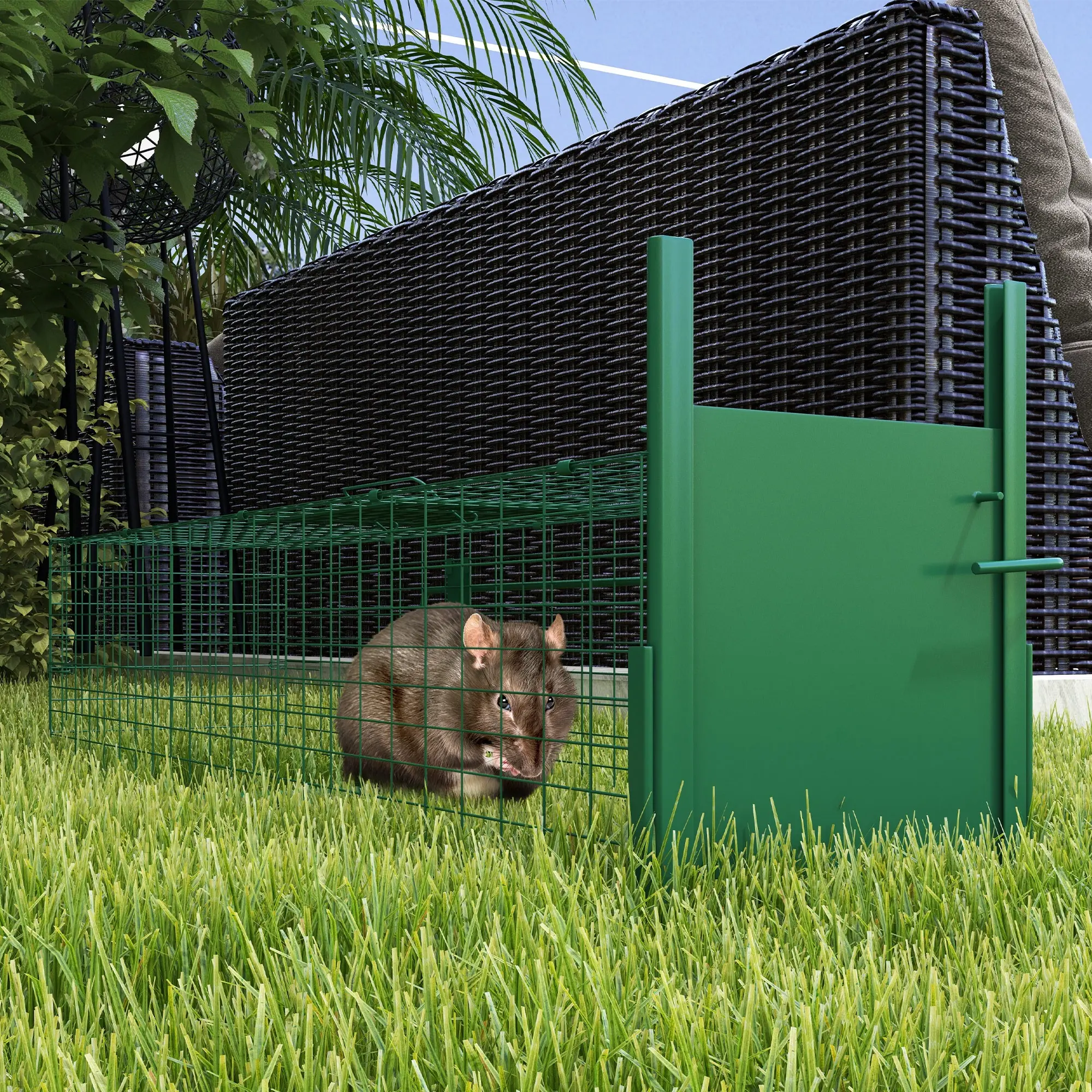 Клетка-ловушка Outsunny AB0-015V02GN (Dark Green) - 5