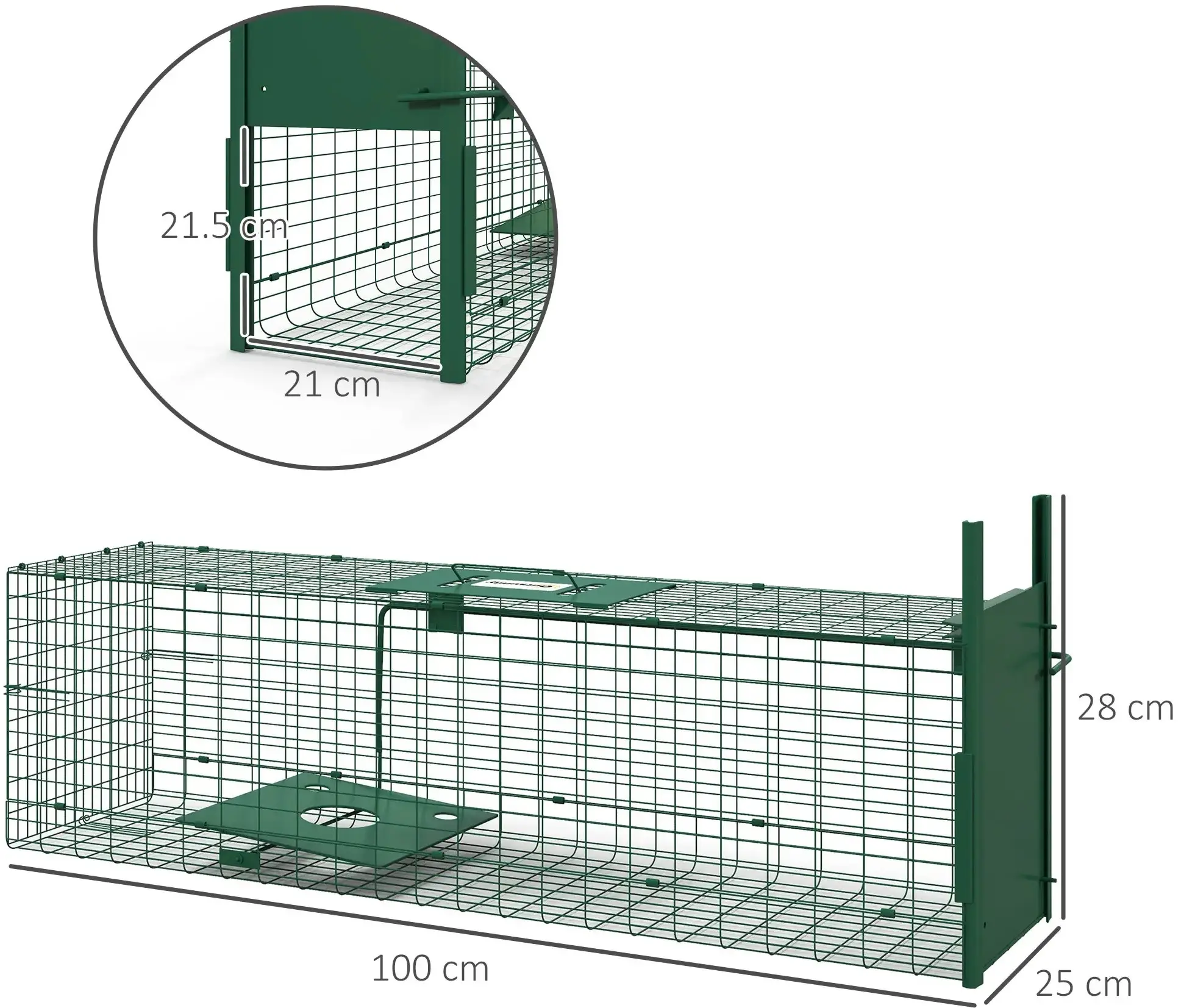 Клетка-ловушка Outsunny AB0-015V02GN (Dark Green) - 8