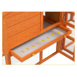 Клетка для кроликов PawHut D51-012V01OG (Orange) Thumb