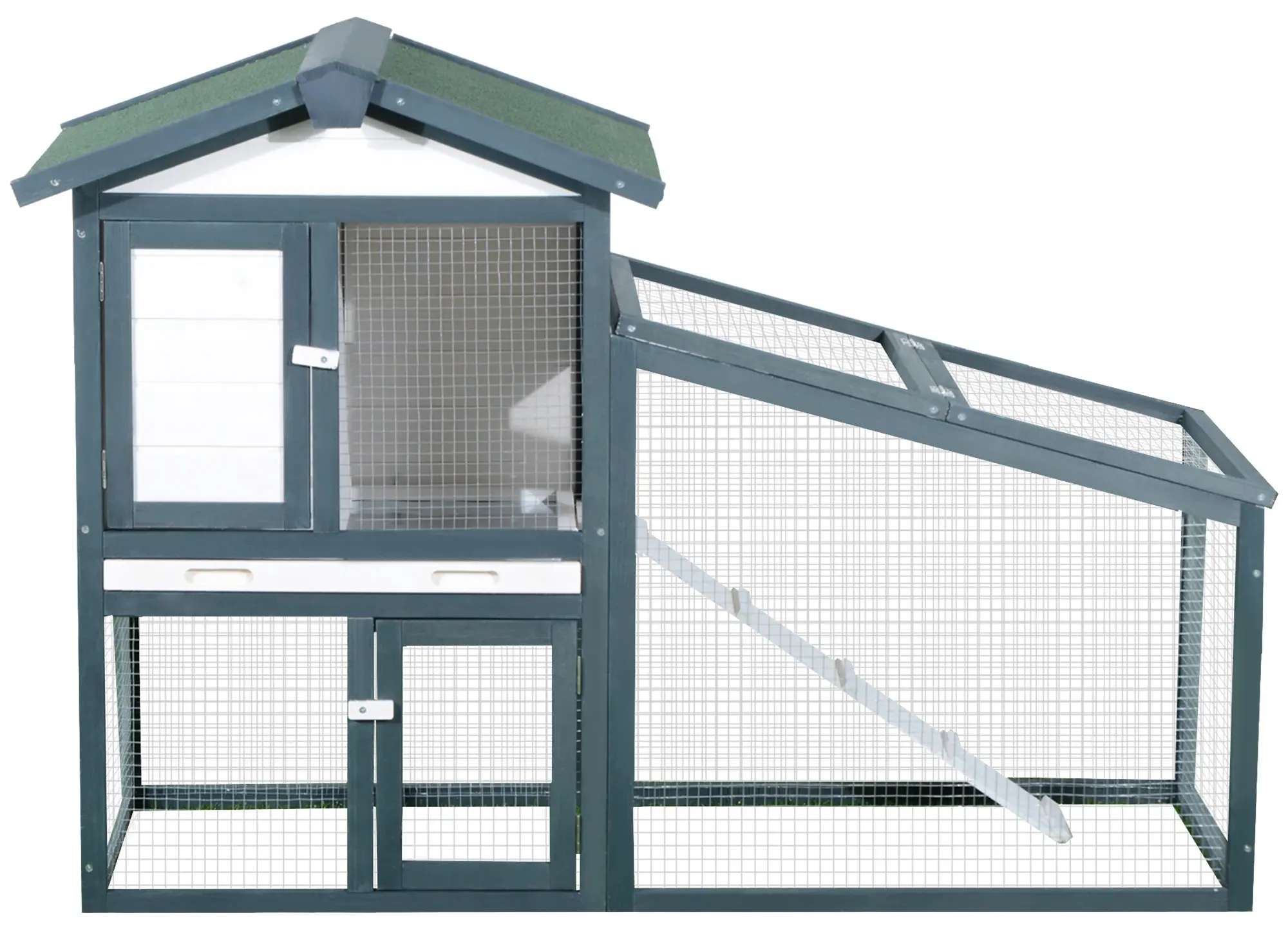 Клетка для кроликов PawHut D51-033 (Green/White) - 2