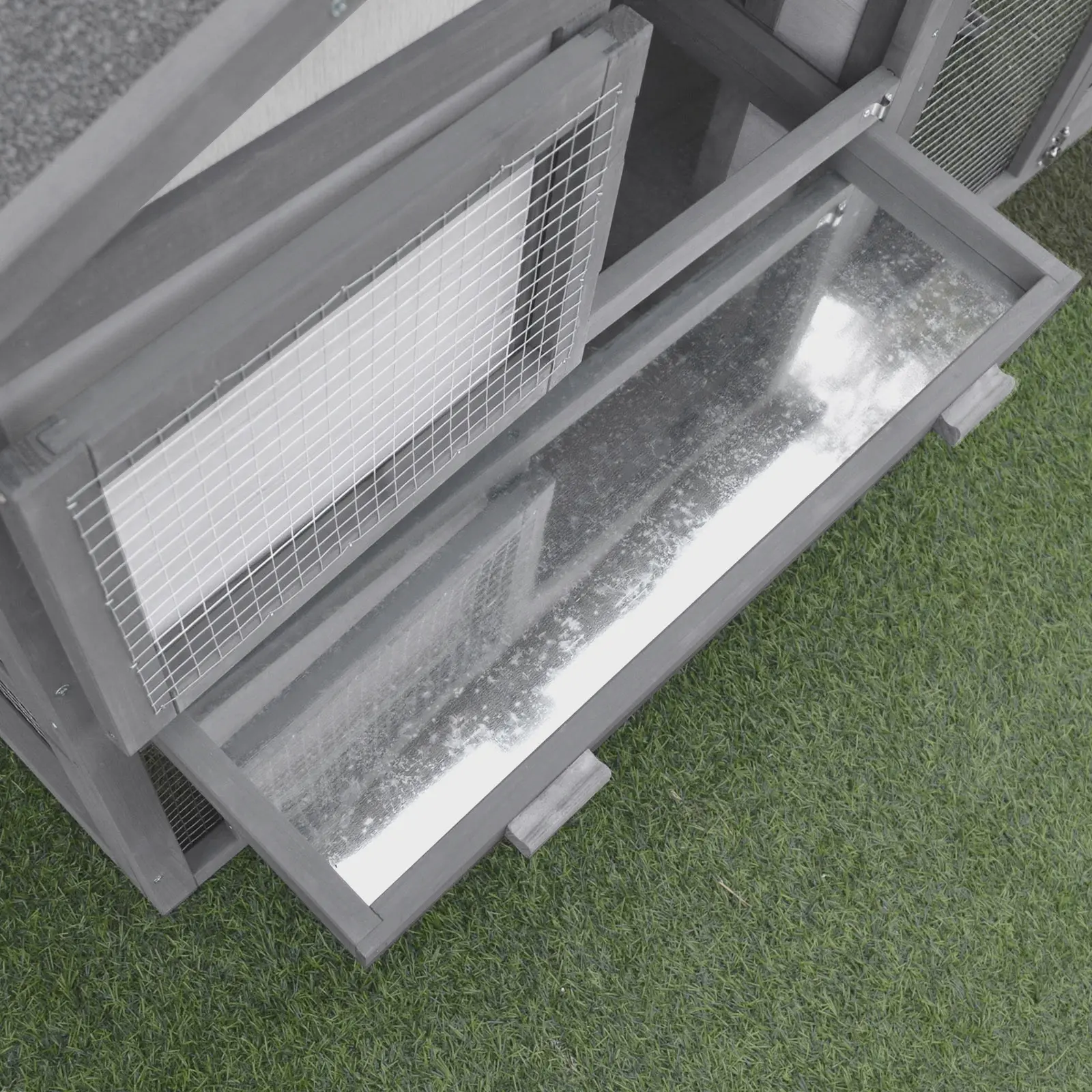 Cusca pentru iepuri PawHut D51-101 (Grey) - 5