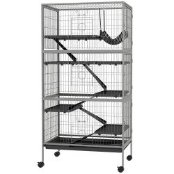 Клетка для кроликов PawHut D51-113V01GY (Silver/Grey) Thumb
