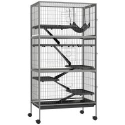 Клетка для кроликов PawHut D51-113V01GY (Silver/Grey)