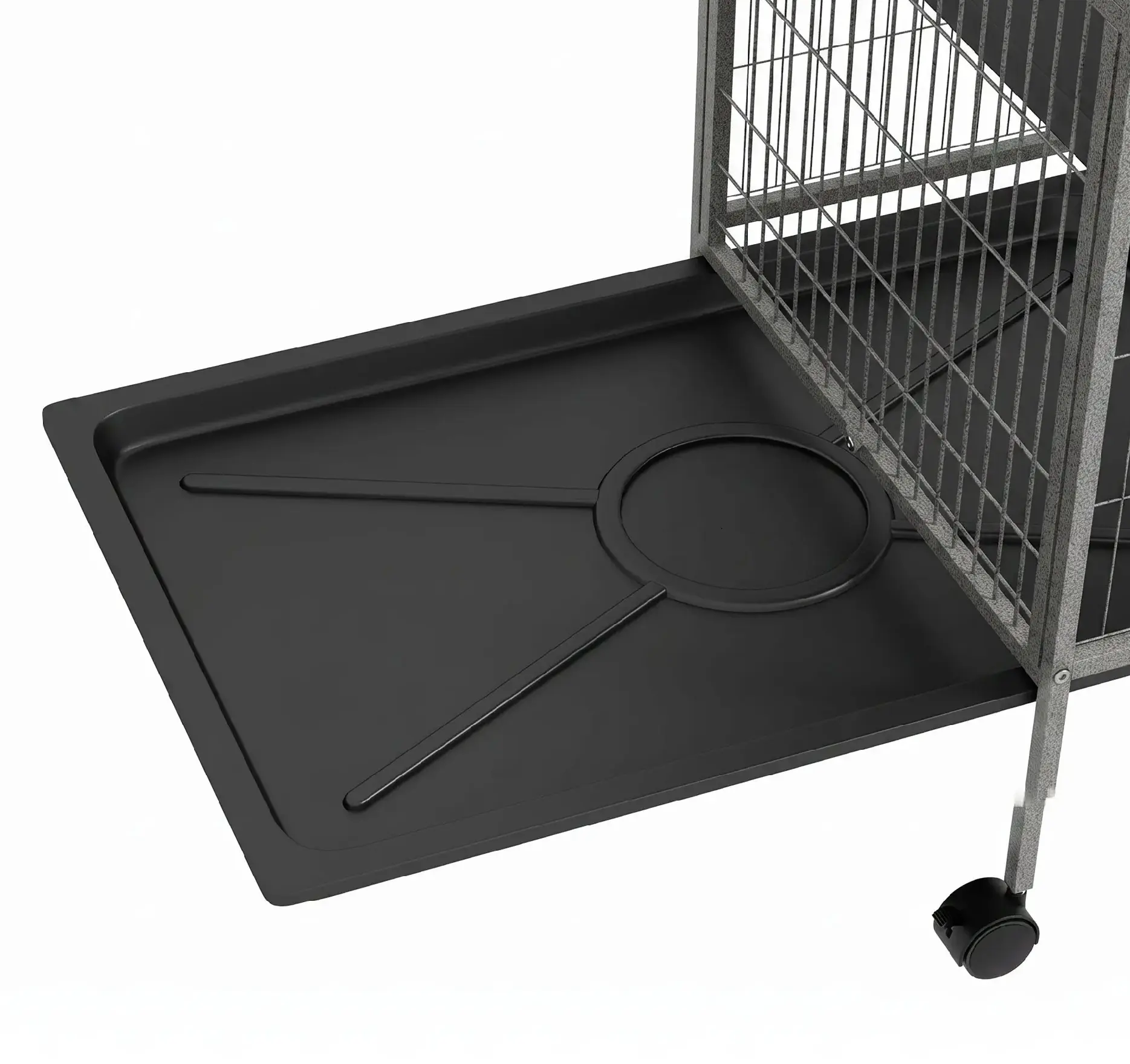 Клетка для кроликов PawHut D51-113V01GY (Silver/Grey) - 7