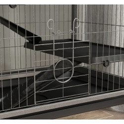 Клетка для кроликов PawHut D51-113V01GY (Silver/Grey) Thumb