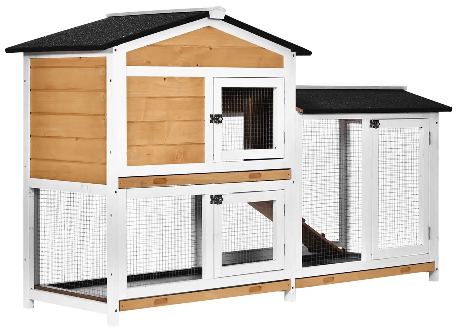 Клетка для кроликов PawHut D51-131 (Natural/White)