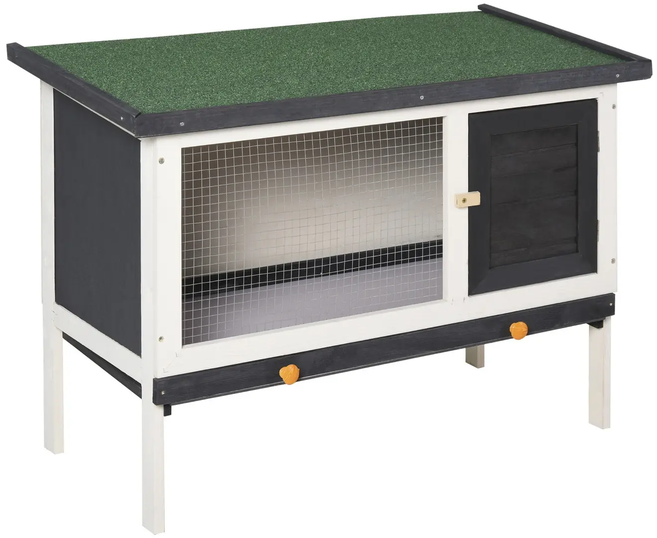 Cusca pentru iepuri Pawhut D51-141 (Black/White/Green)