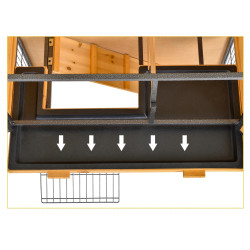 Клетка для кроликов PawHut D51-176 (Natural/Black) Thumb