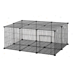 Клетка для кроликов PawHut D51-223 (Black) Thumb