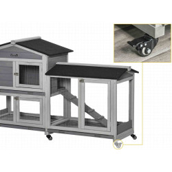 Клетка для кроликов PawHut D51-314LG (Grey) Thumb