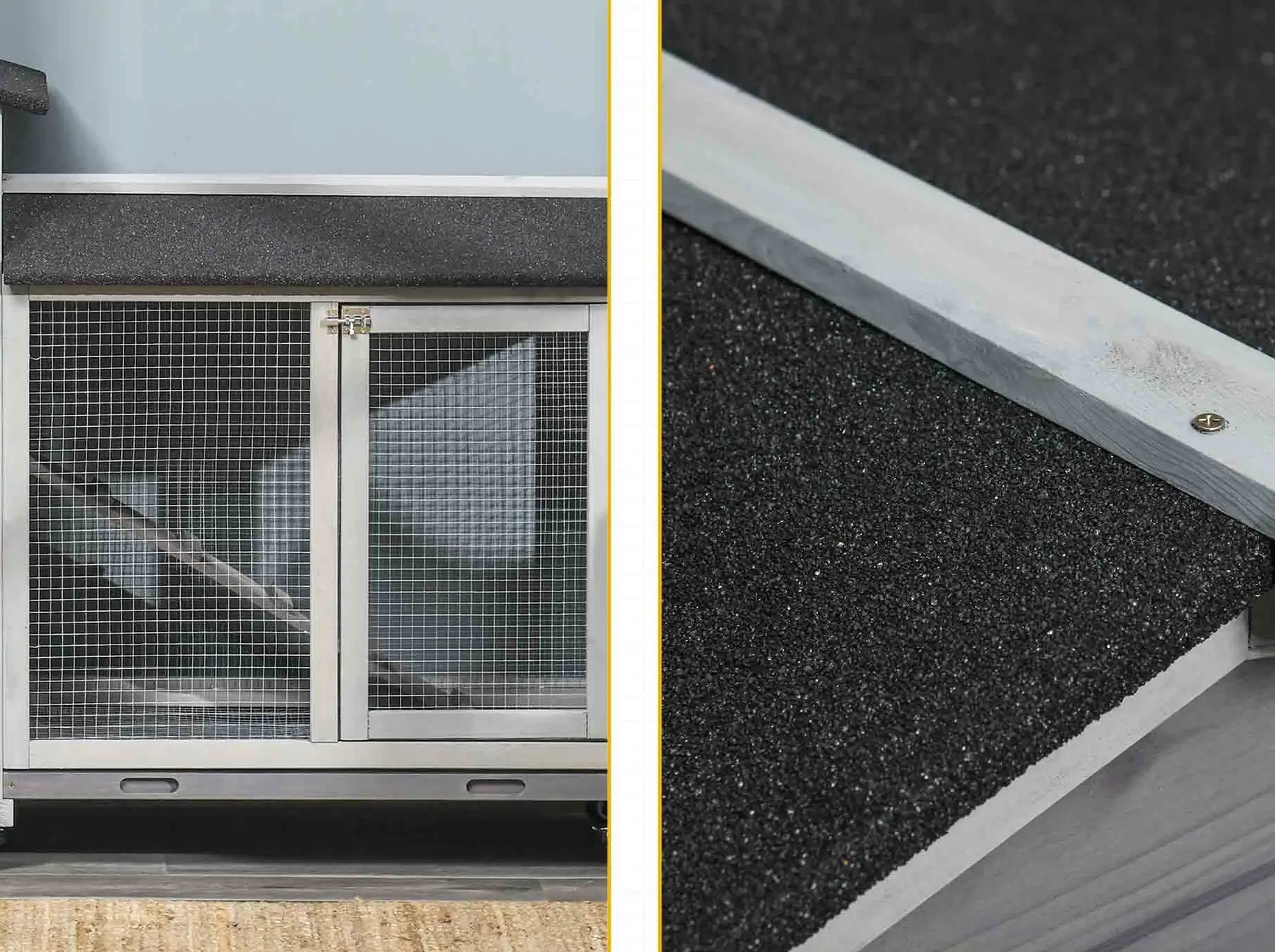 Клетка для кроликов PawHut D51-314LG (Grey) - 8