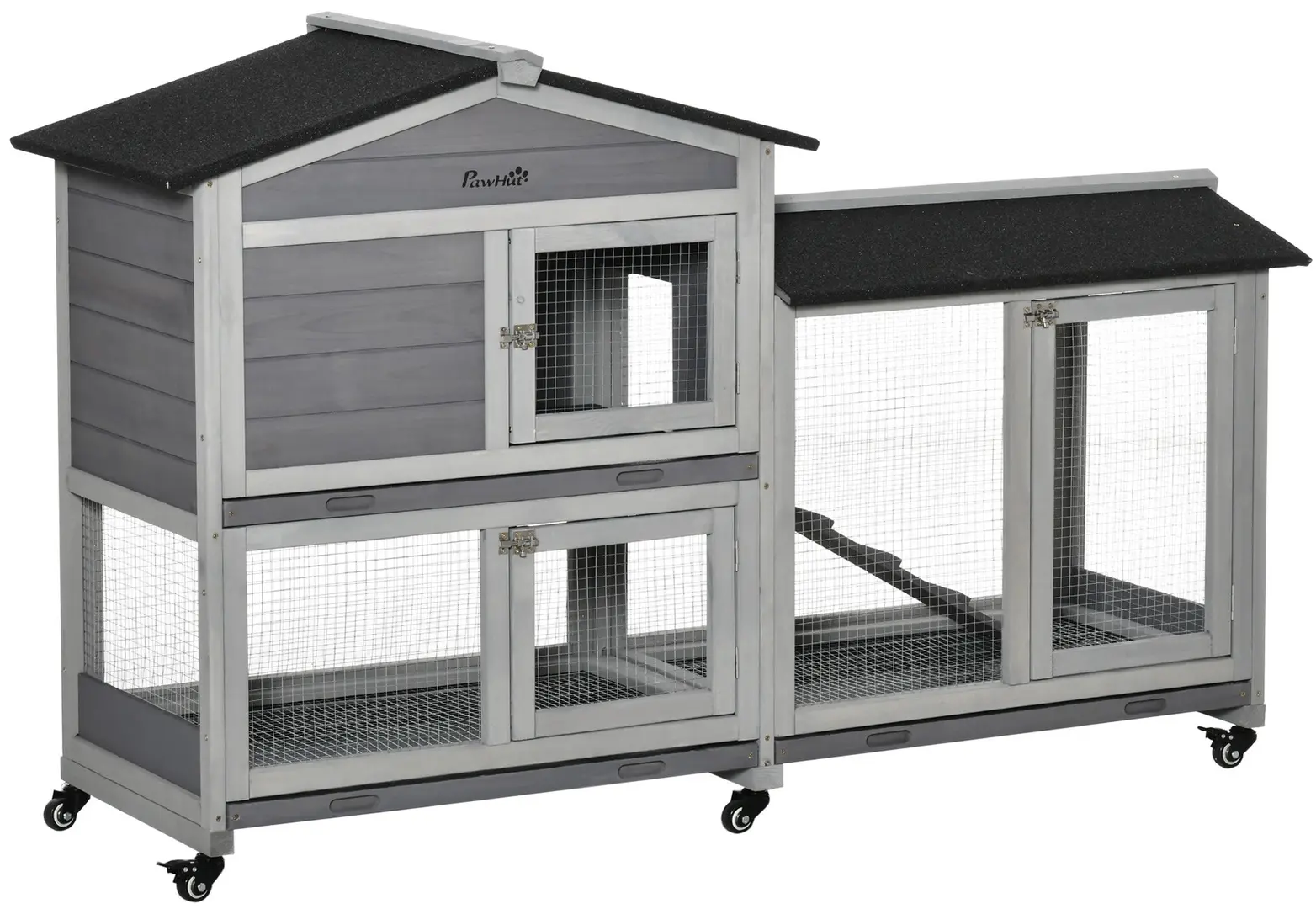 Клетка для кроликов PawHut D51-314LG (Grey)