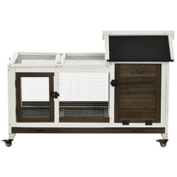 Cusca pentru iepuri PawHut D51-352V00CF (Brown/White) Thumb