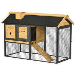 Клетка для кроликов PawHut D51-354V00BK (Black/Yellow) Thumb