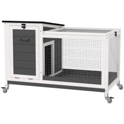 Клетка для кроликов Pawhut D51-473V00GY (Grey) Thumb