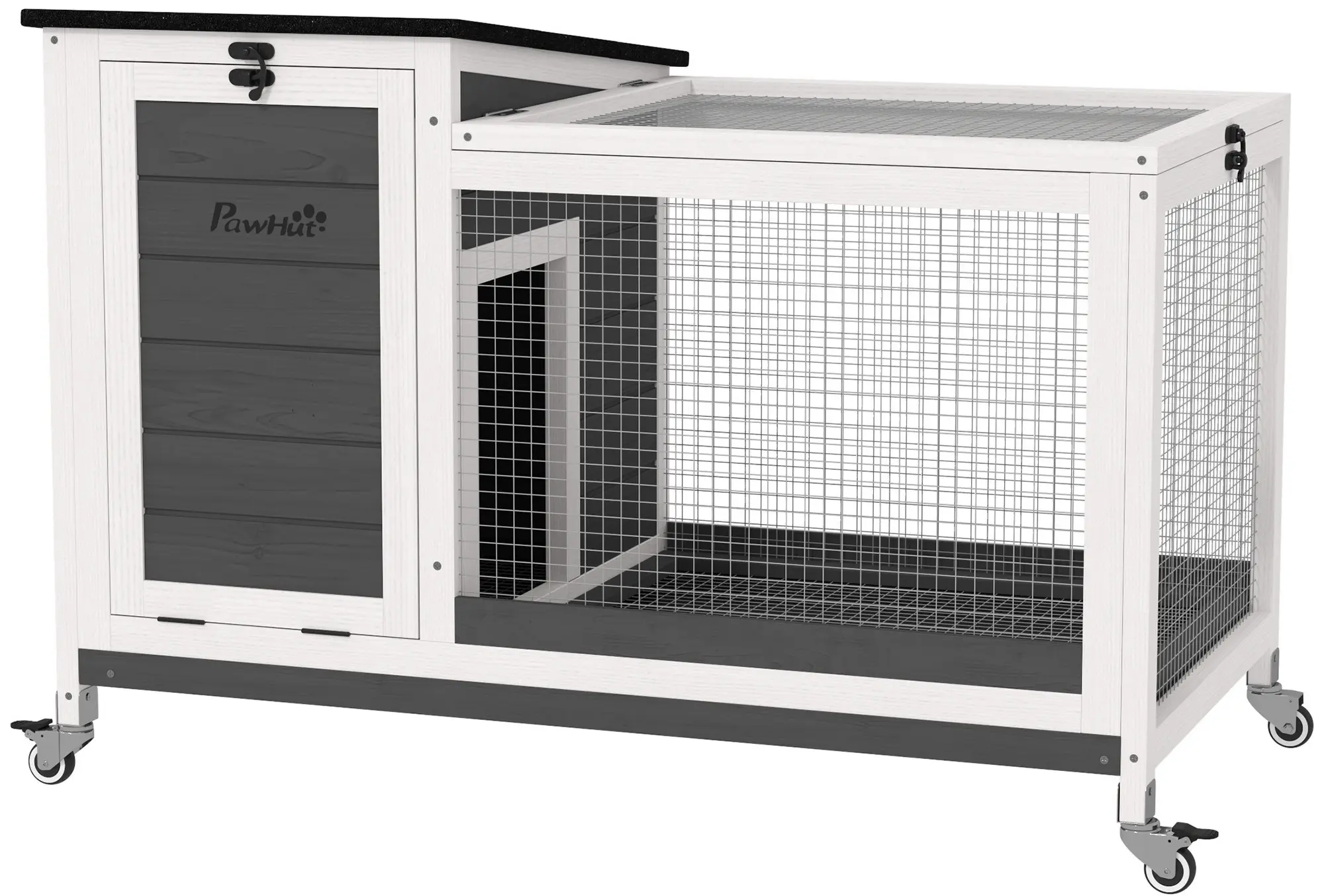 Клетка для кроликов Pawhut D51-473V00GY (Grey) - 2
