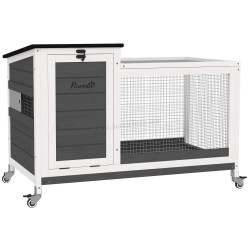 Cusca pentru iepuri Pawhut D51-473V00GY (Grey)