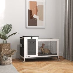 Клетка для кроликов Pawhut D51-473V00GY (Grey) Thumb