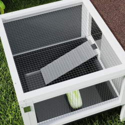 Cusca pentru iepuri PawHut D51-500V90GY (Grey/White) Thumb