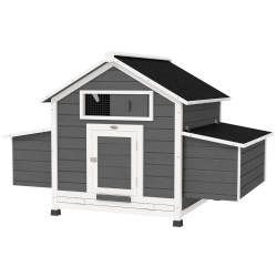 Cotet pentru gaini PawHut D51-065V01GY (Dark Grey/White) Thumb