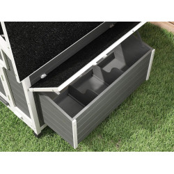 Cotet pentru gaini PawHut D51-065V01GY (Dark Grey/White) Thumb