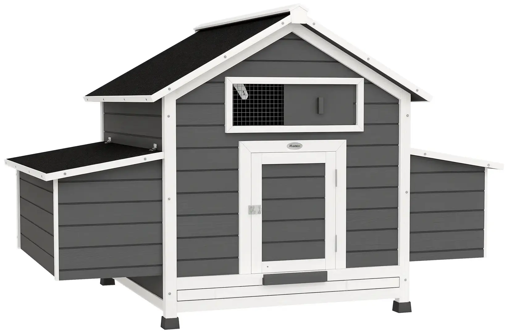 Cotet pentru gaini PawHut D51-065V01GY (Dark Grey/White)