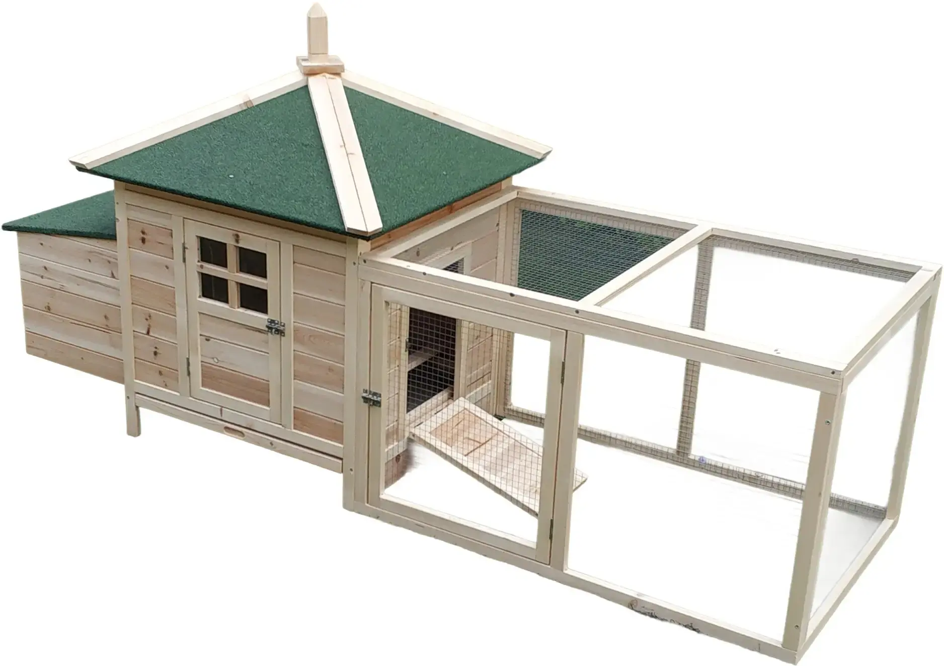 Cotet pentru gaini PawHut D51-092 (Natural/Green) - 2