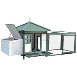 Cotet pentru gaini PawHut D51-092GN (White/Green) Thumb