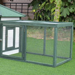 Cotet pentru gaini PawHut D51-092GN (White/Green) Thumb