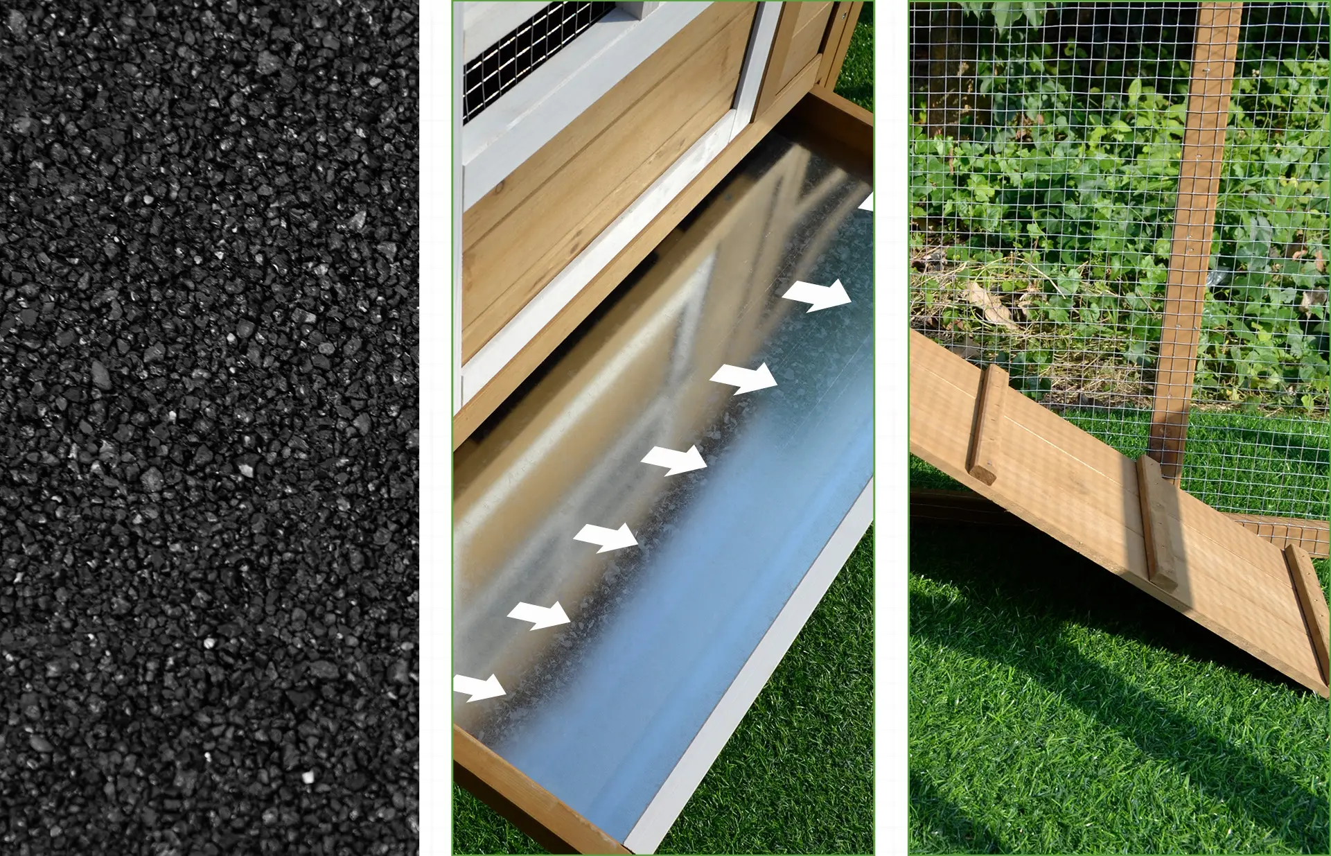 Cotet pentru gaini PawHut D51-100 (Natural) - 11