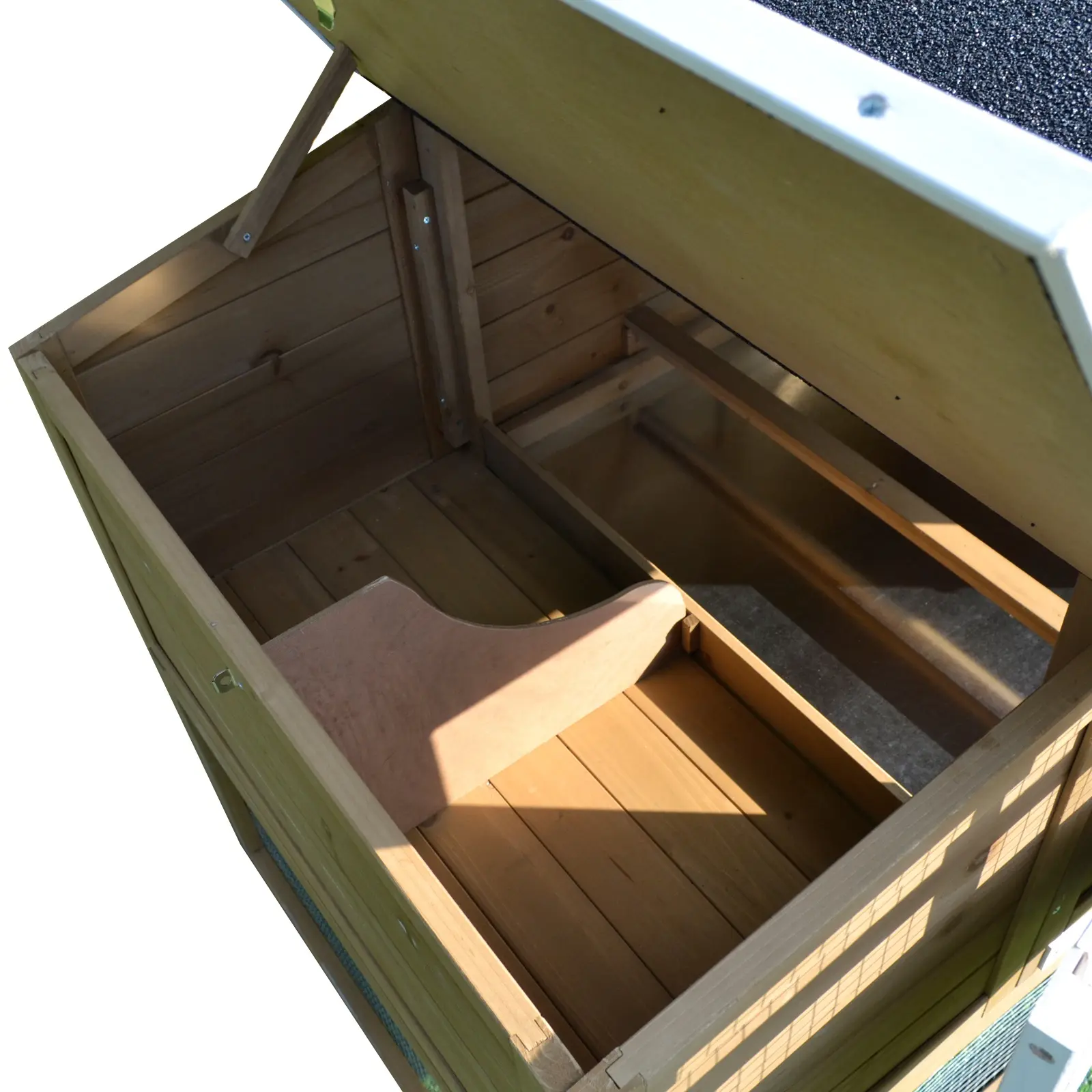 Cotet pentru gaini PawHut D51-100 (Natural) - 7