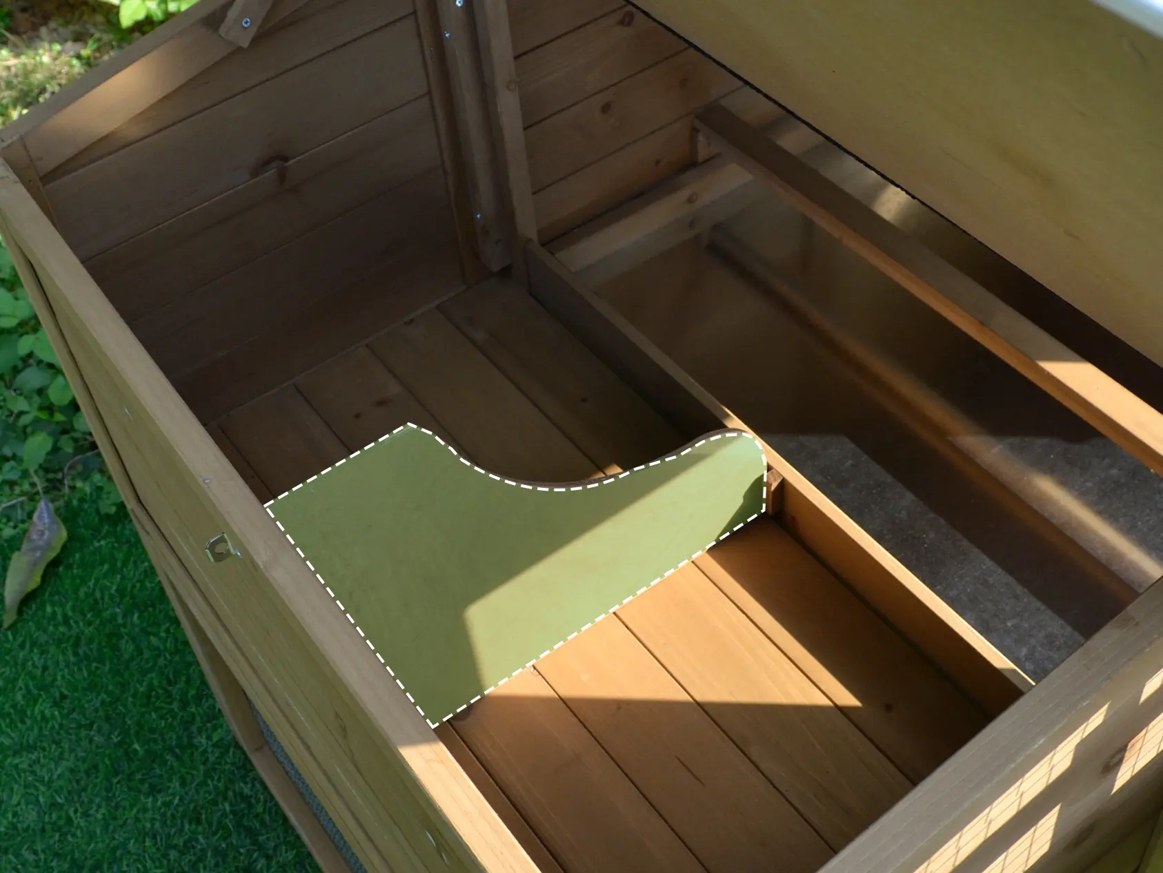 Cotet pentru gaini PawHut D51-100 (Natural) - 10