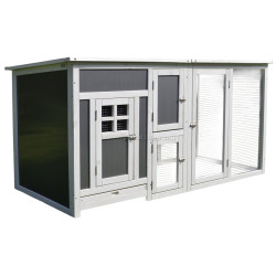 Курятник PawHut D51-104 (Grey/White)