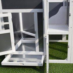 Cotet pentru gaini PawHut D51-104 (Grey/White) Thumb