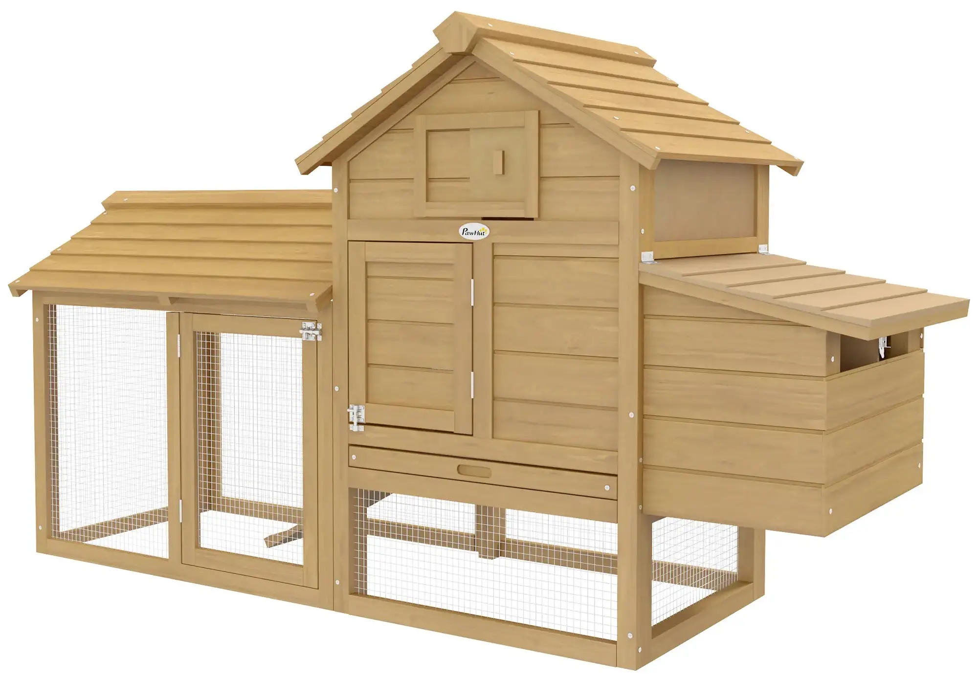 Cotet pentru gaini PawHut D51-108 (Natural) - 2