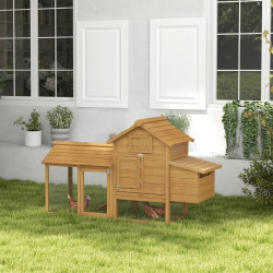 Cotet pentru gaini PawHut D51-108 (Natural) Thumb