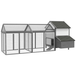 Cotet pentru gaini PawHut D51-130V01GY (Grey) Thumb