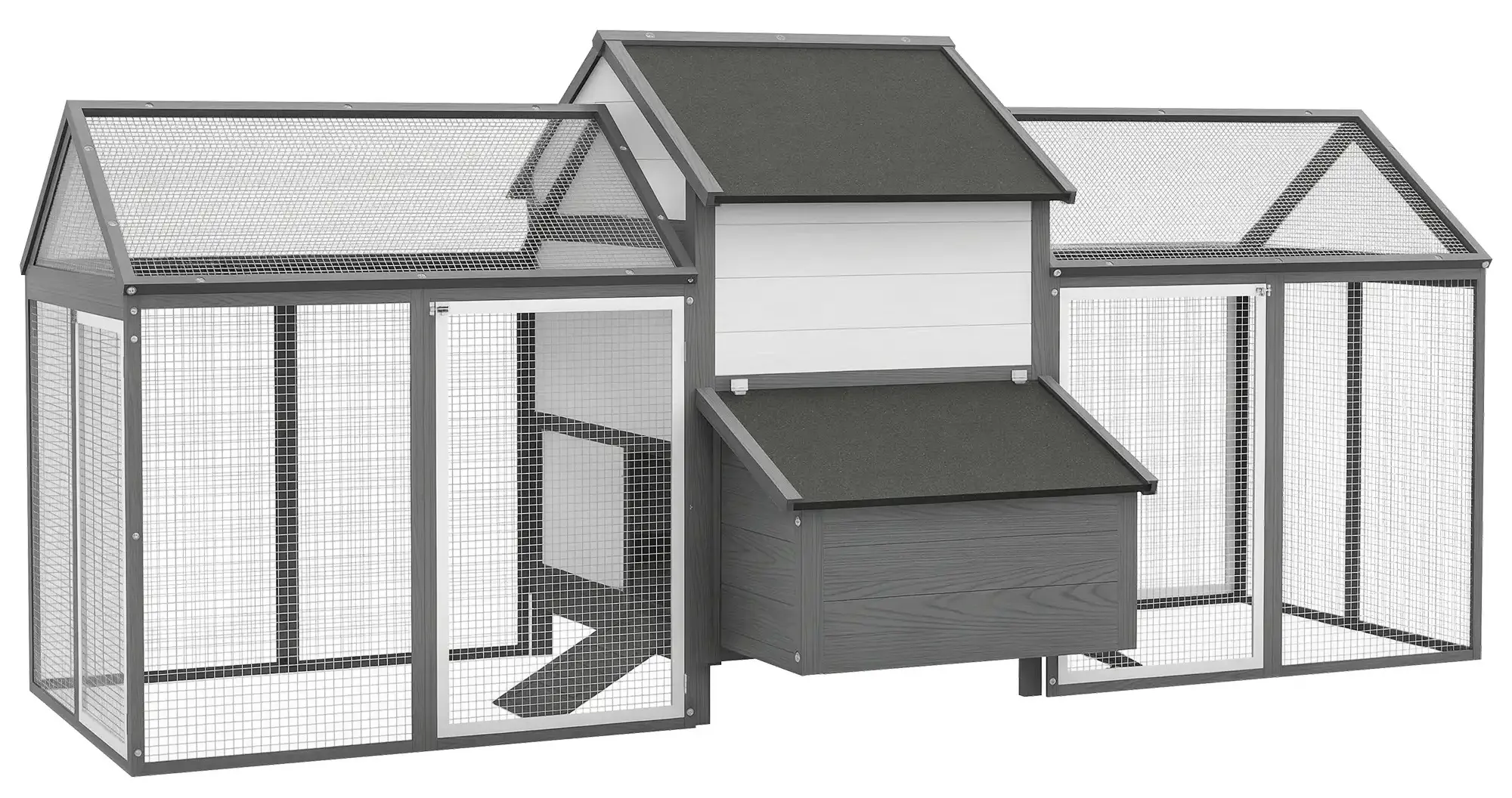 Cotet pentru gaini PawHut D51-130V01GY (Grey)