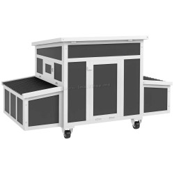 Курятник PawHut D51-409V00CG (Dark Grey/White)