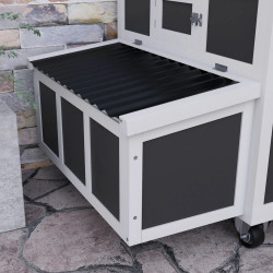 Курятник PawHut D51-409V00CG (Dark Grey/White) Thumb