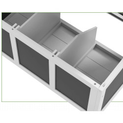 Курятник PawHut D51-409V00CG (Dark Grey/White) Thumb