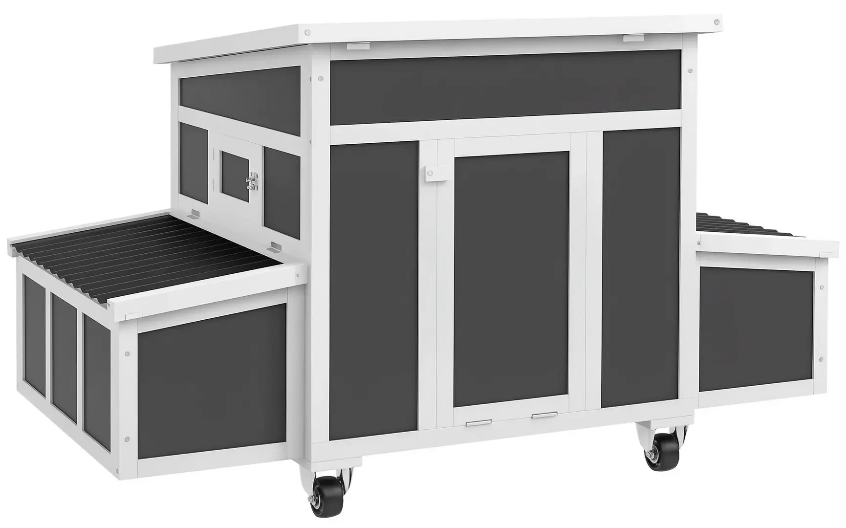 Курятник PawHut D51-409V00CG (Dark Grey/White)