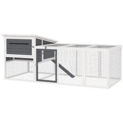 Курятник PawHut D51-452V00GY (Grey/White) Thumb