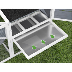 Курятник PawHut D51-452V00GY (Grey/White) Thumb