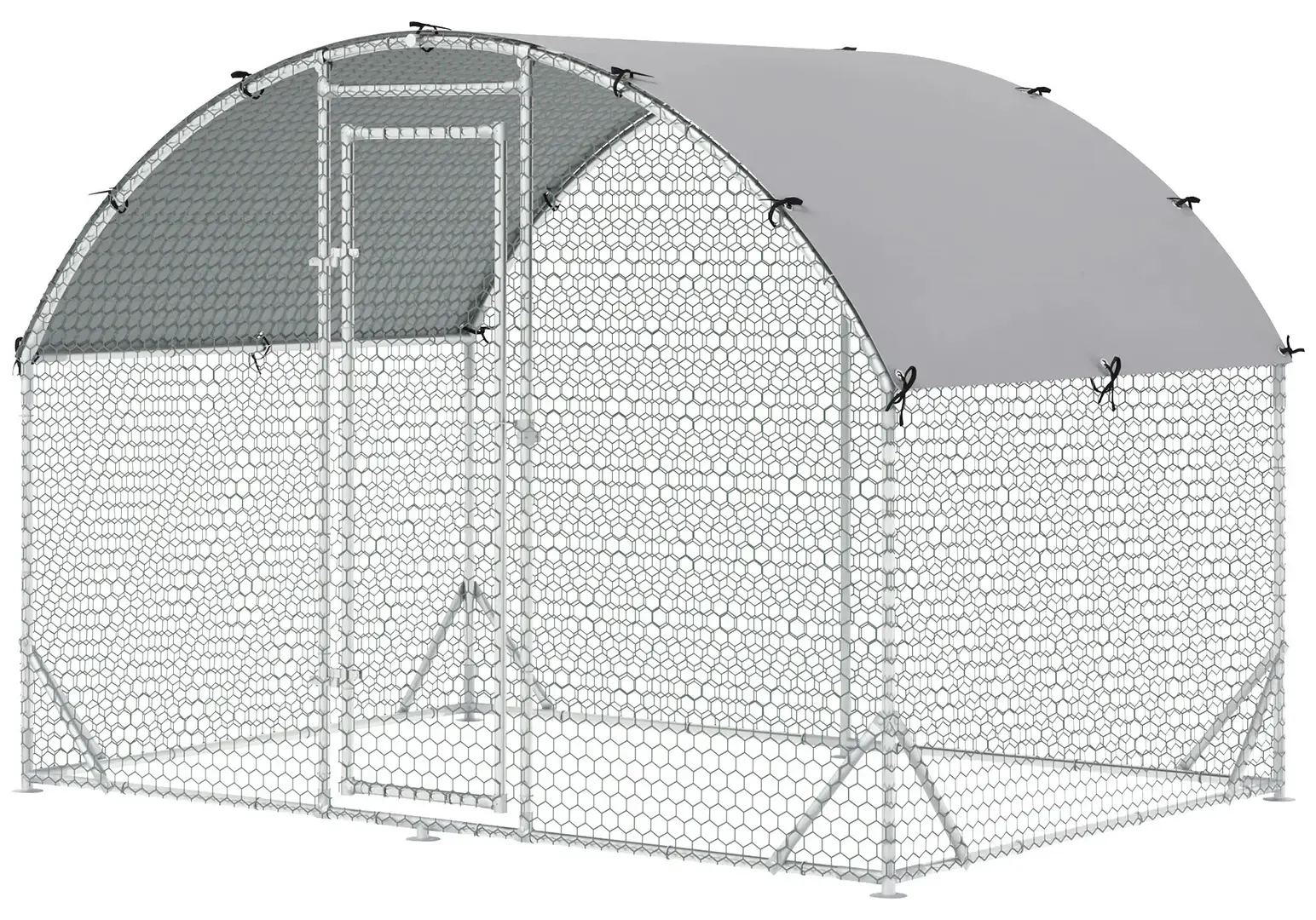 Tarc pentru gaini/iepuri PawHut D51-321 (Silver)