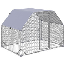Tarc pentru gaini/iepuri PawHut D51-373V00SR (Silver)