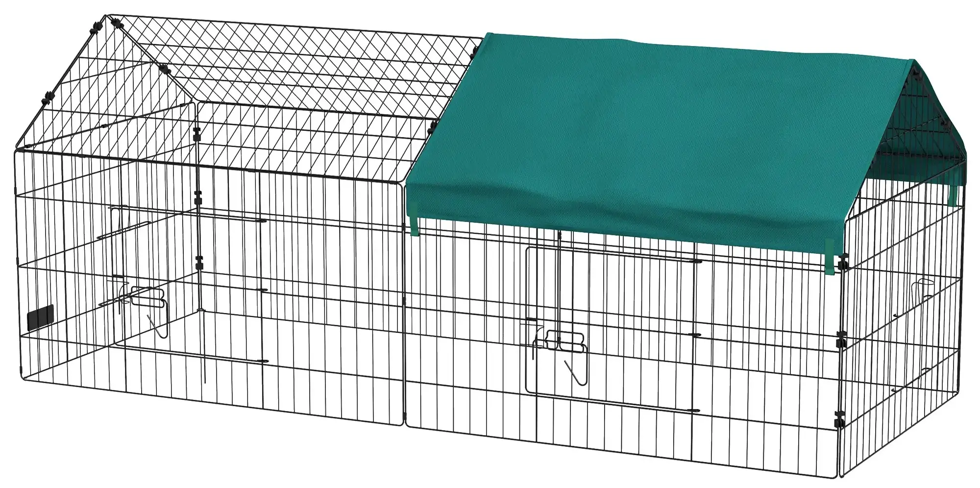 Tarc pentru gaini/iepuri PawHut D51-395V00GN (Green/Black) - 2